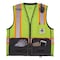 Ergodyne Two-Tone/Black Bottom Safety Vest L, XL Class 2 U Back, , Zipper 2 Mic Tab, ID Window 8251HDZBK - alternate 2